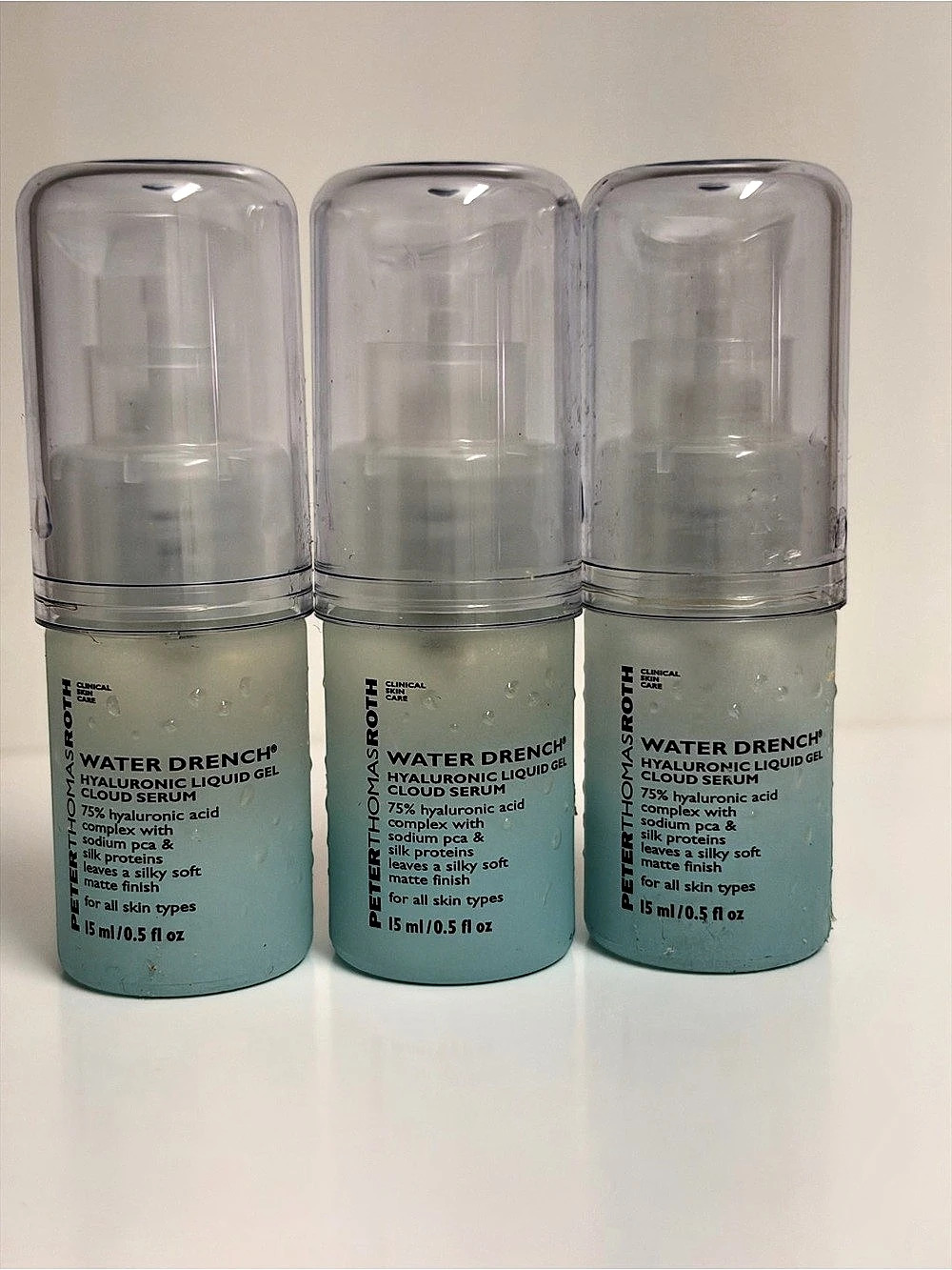 Peter Thomas Roth Water Drench Hyaluronic Liquid Gel Cloud Serum 3-Piece Set